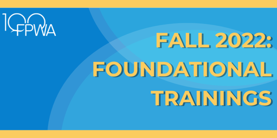fall 2022: foundational trainings graphic