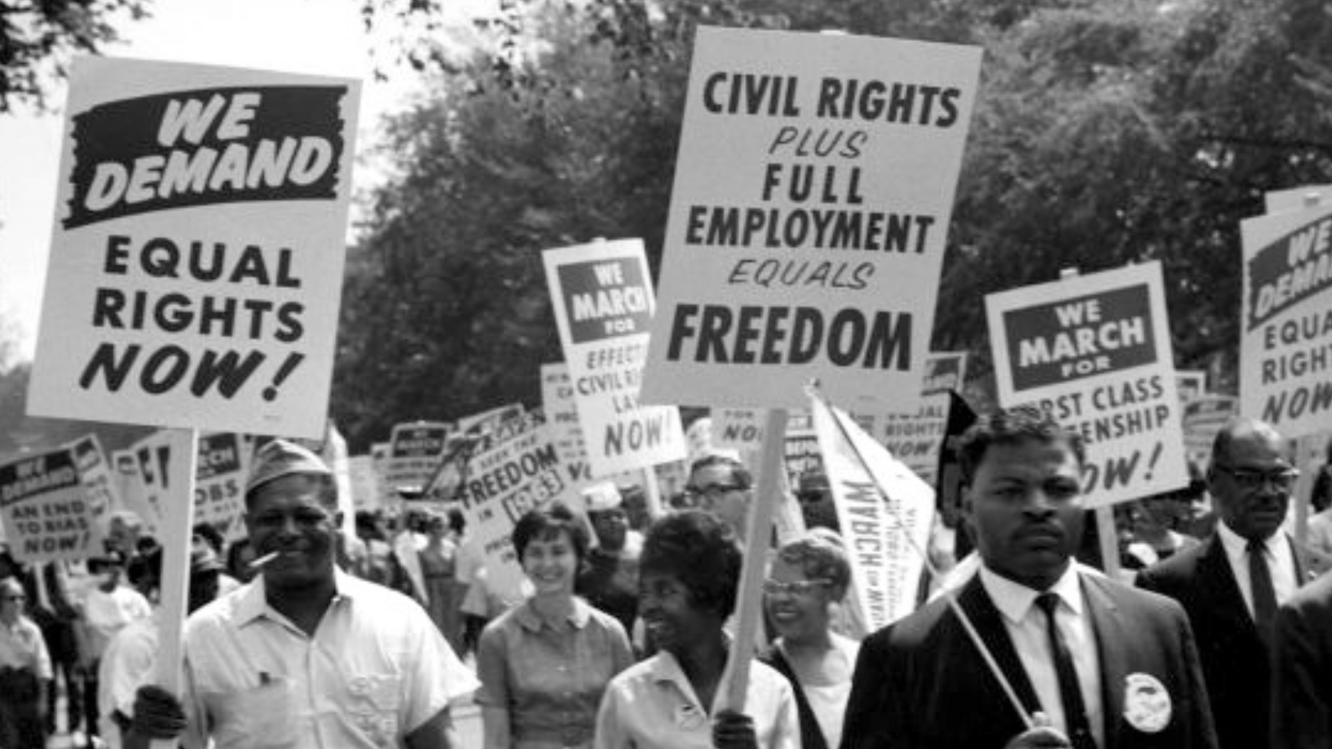 vintage civil rights march