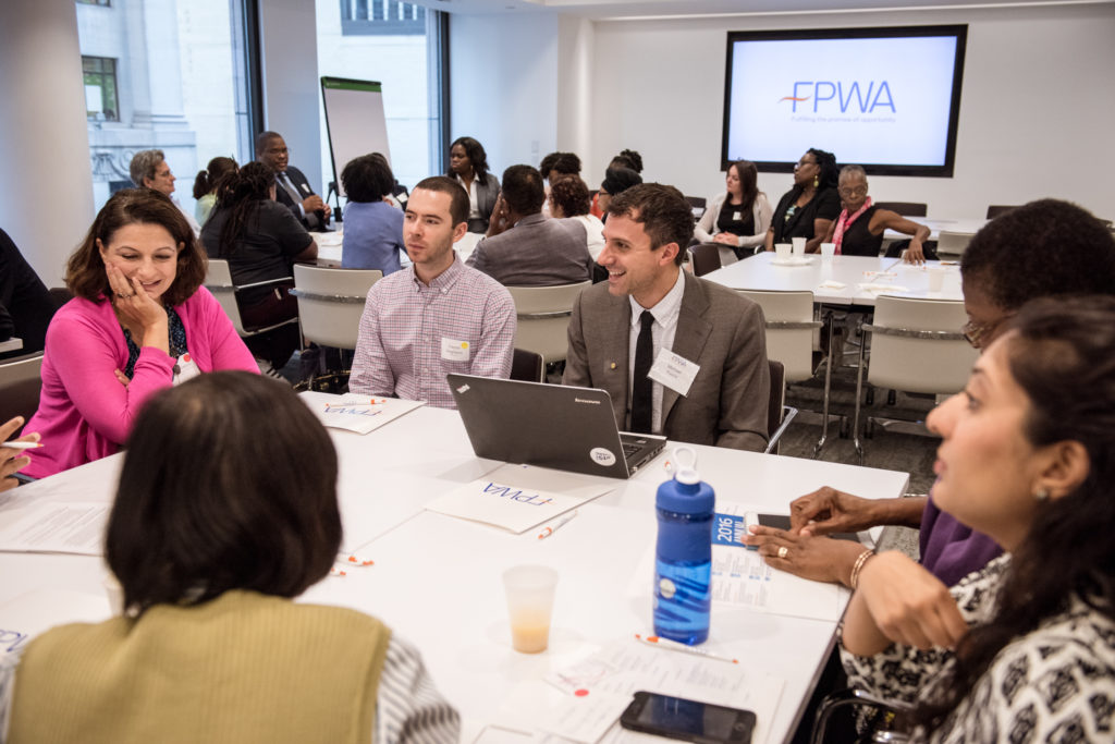 fpwa discussions around tables in conference space